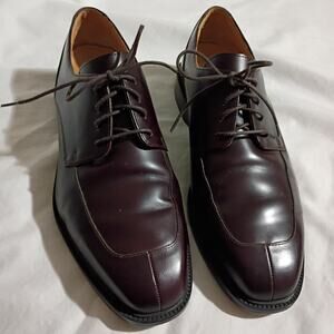 ROCKPORT Men's 9.5 W Leather Lace-Up Dress Shoes Chestnut Brown